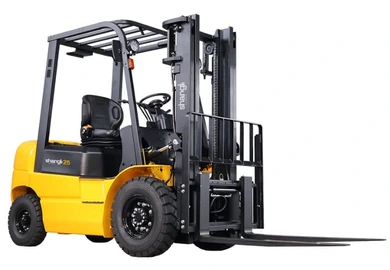 Empilhadeira Diesel Shangli 2500 kg Torre Duplex 3 metros Motor Xinchai