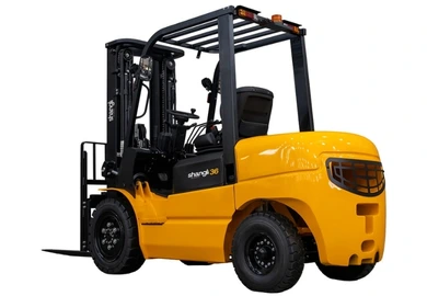 Empilhadeira Diesel Shangli 3600 kg Torre Triplex 4,8 metros Motor Xinchai