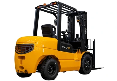 Empilhadeira Diesel Shangli 3600 kg Torre Triplex 4,8 metros Motor Xinchai