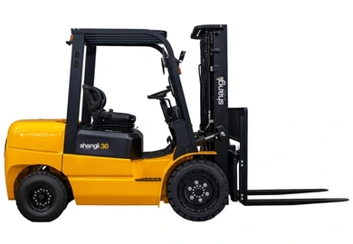 Empilhadeira Diesel Shangli 3600 kg Torre Triplex 4,8 metros Motor Xinchai